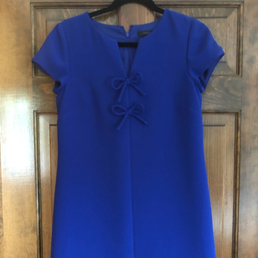 JCrew Royal blue shift dress